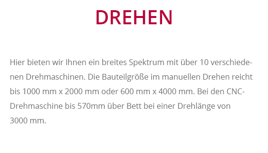 CNC-Drehen für Dettenheim